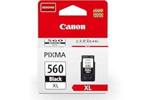 Cartucho de Tinta Negra de Alto Rendimiento Canon PG-560XL Original - Imprime hasta 400 Páginas A4 (1 Cartucho)