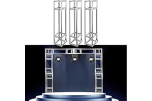 SUSIRE 3 Pack Lighting Truss Disco DJ Truss Stand 100x20x20 cm Square Truss Heavy Duty Trussing Segment Backdrop Stand Photography Stage Truss for Indoor Outdoor