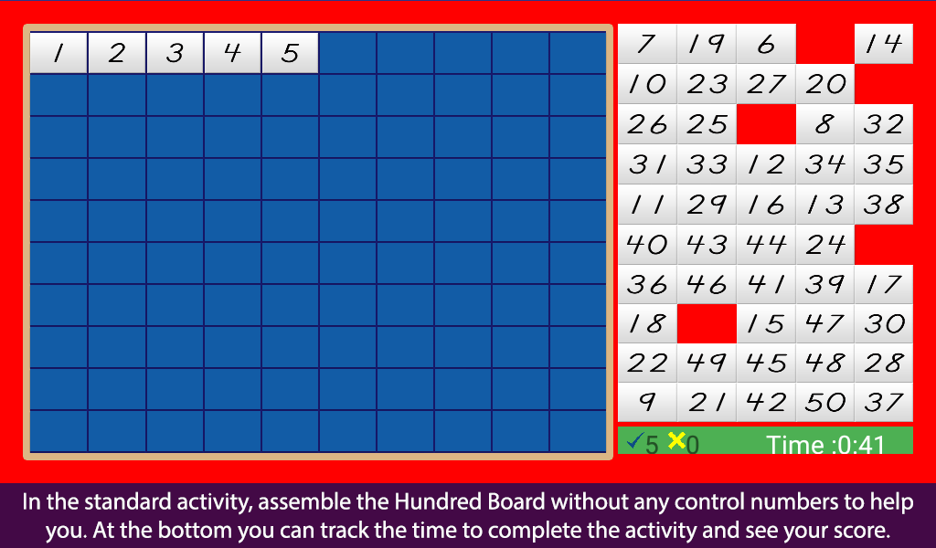 Montessori Hundred Board - Counting from 1 to 100, A Montessori