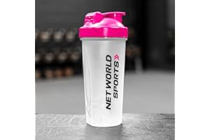 FORZA Bouteille Shaker Protéines 700ml | Gourde Nutrition pour Sports | Bouteille Mixer pour le Gym l'Haltérophilie | Choix de couleurs | Lots de 1, 3, 20 ou 72 en option (Lot de 3, Rose)