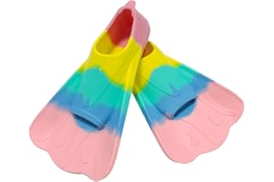 Pinne da nuoto in silicone, corte professionali, resistenti, per allenamento giovani, pinne professionali in silicone, per allenamento, rana, nuoto, spiaggia, divertimento Frifer