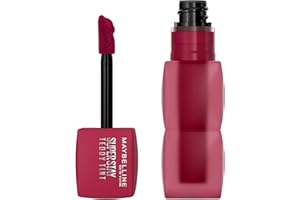 MAYBELLINE NEW YORK - Superstay Teddy Tint - Rossetto liquido - Finitura opaca dissolvenza - Lunga tenuta 12 ore - Texture morbida e ultra confortevole - Formula vegan - Wild At Heart - 5 ml
