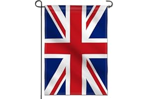 ANLEY Double Sided Premium Garden Flag, Union Jack British UK Decorative Garden Flags for Home Decor - Weather Resistant & Double Stitched Yard Flags - 18 x 12.5 Inch