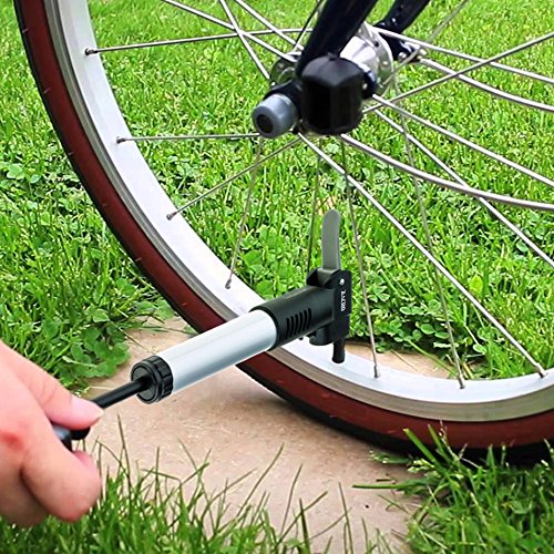 Zacro 120 PSI Mini Fahrradpumpe Set Mini Bike Pumpe Tragbare Fahrradpumpe Perfekt für Fahrrad - 9