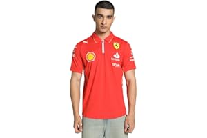 PUMA Polo Scuderia Ferrari 2024 da Uomo della Squadra Professionale - Rossa