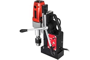 VEVOR Taladro Magnético, 980 W Taladro de Núcleo Magnético, 35 mm Taladro Magnético de Columna BRM-35, 12000 N Taladro Electromagnético, Sistema de Perforación Electromagnética