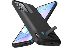 Giabuao Akkuhülle für Samsung Galaxy S21, 7000 mAh Schlanke Wiederaufladbare Ladehülle Erweiterte Ladehülle, Backup-Akkuladegerät Tragbare Powerbank für Samsung Galaxy S21 (6,2 Zoll) – Schwarz