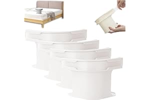 LAIKAIEU Supports De Draps, Porte-draps De Lit avec des Bandes De Verrouillage, Clips De Feuille De Verrouillage sans Glissement, Attache Drap pour Tous Les Matelas, Couvertures, Literie (Blanc-4pcs)