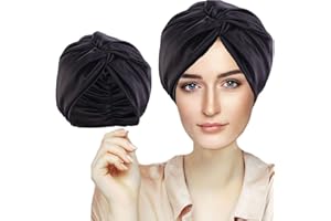 FZHGVML Seidenhaube zum Schlafen, Schlafmütze Schlafhaube Seide, Silk Bonnet, Superweiche Kunstseide Haarpflege Nachtmütze, Satin Bonnet Haarhaube mit Gummiband, Geeignet zum Waschen, Make-Up und Schlaf