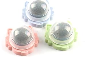 AIPWEYT STORE Gatos Bola de Catnip Pared de 360°, Bolas Naturales de Catnip, Bola de Hierba Gatera, Juguetes para Gato Catnip para Gatos, Giratorio Catnip Bolas para Gatos, Apto para Gatitos, 3 Piezas