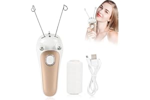 BRRNOO Electric Hair Remover Face, Cotton Thread Epilator, Women's Facial Hair Remover, Women's Beauty Epilator, Face Threading Hair Removal Razor of Face Arms (01)
