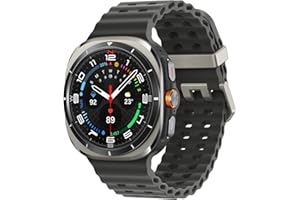 Samsung Galaxy Watch Ultra (2025) Smartwatch mit Galaxy AI, Fitness-Uhr, Marine Band, Titan-Gehäuse, Schnellbutton, Dual-GPS, 64 GB Speicher, 47 mm, LTE, Titanium Silver, 3 Jahre Herstellergarantie