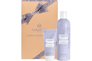 Collistar Cofanetto Regalo Donna Benessere Fico e Glicine con Crema-Latte Doccia 250ml + Burro Liquido Corpo 50ml, Idratante, Nutriente e Profumato per un Benessere Totale