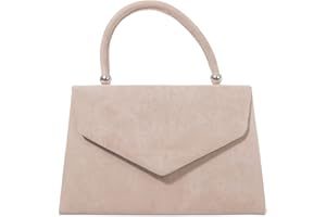 fi9® Retro Suede Tote Style Wedding Ladies Party Prom Evening Clutch Hand Bag Purse