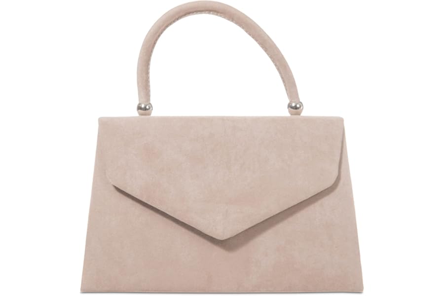 fi9® Retro Suede Tote Style Wedding Ladies Party Prom Evening Clutch Hand Bag Purse
