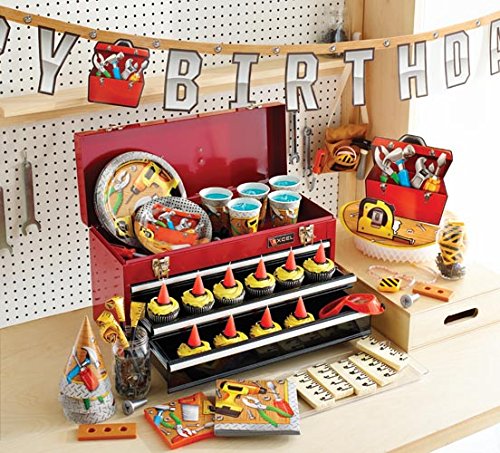 72-teiliges Sticker-Set * BAUARBEITER * als Deko für Kindergeburtstag oder Mottoparty // Handyman von Creative Converting // Kinder Geburtstag Werkzeuge Bob Baustelle Aufkleber - 3