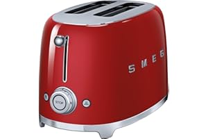 Smeg TSF01RDUK Retro Style 2 Slice Toaster - Red