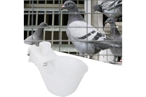 CIKONIELF 12 Piezas Bebedero para pájaros Taza alimentador automático de Agua para pájaros Tazas de riego Cuencos bebederos de Jaula para codorniz Paloma Loro pinzón Canario Periquito
