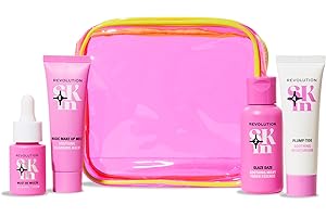 REVOLUTION SKINCARE LONDON Revolution SKin Go Gentle Starter Kit, miękki zestaw do pielęgnacji skóry ze środkiem czyszczącym, tonerem, serum i kremem, wegańskim i nietestowanym na zwierzętach, 4 produkty