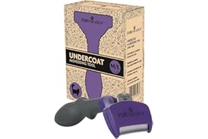 FURminator deShedding Tool M-L, Cepillo para Gatos medianos y Grandes de Pelo Largo para Eliminar el subpelo, Embalaje reciclable