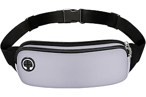 AIDBUCKS ABK - Marsupio a 2/3 scomparti, sportivo, alla moda, da trekking, cinturino regolabile da donna/uomo, grigio., Sport, Marsupio
