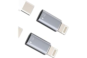 KEFIANY OTG Kopfhörer-Adapter USB C Buchse auf Lightning Stecker (2 Stück) Typ C Schnellladegerät Kabel für iPhone 14 Pro Schlüssel Kamera Dateien zertifiziert für Apple MFI für iPad Audio Anschluss