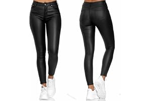 Läderleggings dam push up hög midja konstläder leggings PU läderleggings byxor stretch skinny leggings släta strumpbyxor late