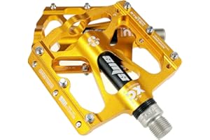 FrontStep Pedali Antiscivolo in Lega di Alluminio di Alta qualità Leggeri MTB/Mountain Bike/Bici da Corsa/City Bike/Pedale Ciclismo/BMX con Pedali per Bici con mandrino in Acciaio CR-Mo