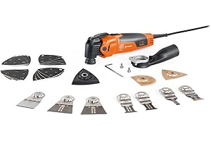 FEIN Multimaster MM 500 Plus Top, Utensile multifunzione con 30 accessori, Motore FEIN da 350 W, Sistema antivibrazioni, Attacco Portautensile StarlockPlus, Sistema di serraggio rapido