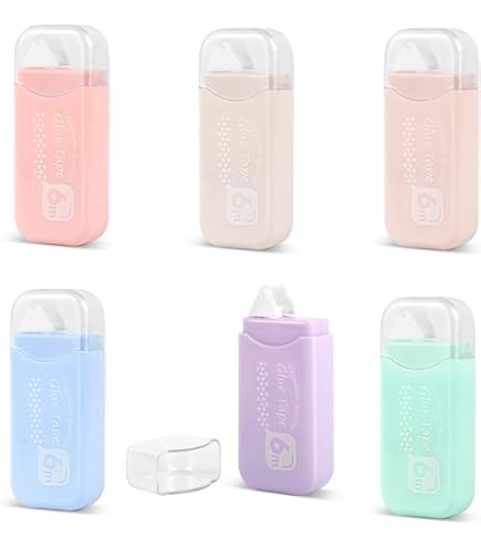 Rouleaux Roller Colle Pack De 3, 10M X 8Mm-Souris Colle Roller De Ruban Adhésif Double Face. Non