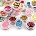 48 Pcs HOLOGRAPHIC IRIDESCENT GLITTER EXTRA FINE POWDER NAIL BODY FACE ART CRAFT