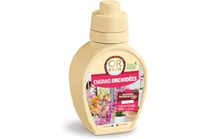 OR BRUN Engrais Orchidées - 250ml - Améliore & Favorise La Croissance - Fabriqué En France - Utilisable En Agriculture Biologique OBRECLORCH250