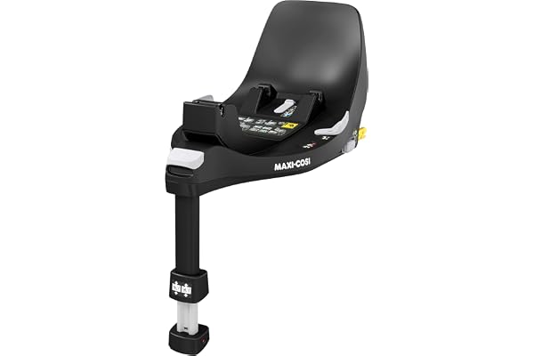 Maxi-Cosi Base FamilyFix 360 i-Size, Base de Siège-auto pivotant, Base ISOFIX pivotante 360, 0 à 4 ans (40 à 105 cm), Rotation à une main FlexiSpin, Verrouillage rotation TravelSafe, Click & Go, Noir