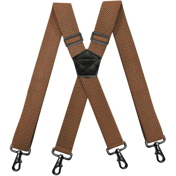 Hosenträger Für Herren – Mit 4 Starken Karabiner-Clips, 35 Mm Breit, Verstellbar Bis 110 Cm, Elastisch