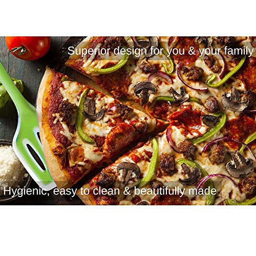 Silikon Küchenhelfer Set 5-teilig,BPA Frei and Antihaft-Beschichtung Silikon,Inklusive Suppenkelle Pfannenwender Schaber,Hitzebeständig Bis 230°C(grün) - 4