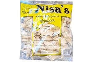 VEENAS NISA'S Chicken Samosa | 40Pieces | Home Made | Frozen | Frozen Chicken Samosa | Easy Cook | Crispy Snacks for All Time | Authentic | Indian Origin | 1790G