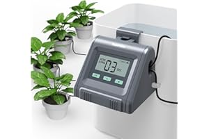 RAINPOINT Riego por Goteo Automático, Volumen de Agua Ajustable, Sistema de Riego Automático para Hasta 10 Plantas y Macetas de Interior