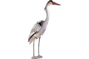 ‎MGC24 mgc24® Fischreiher Kalle - Gartendeko Tierfigur Teichfigur Reiherschreck Vogelabwehr