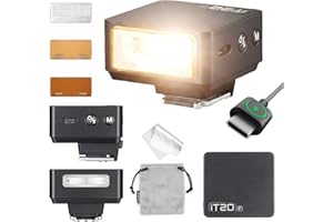 Flash Godox IT20 F para Fuji, IT20F TTL Mini Flash Camera, Compatible con Fujifilm X100VI GFX100RF XS20 XS10 XT30 II XT5 XM5 GFX50S GFX50R X-T4 X-T3 X-E4 (Negro)