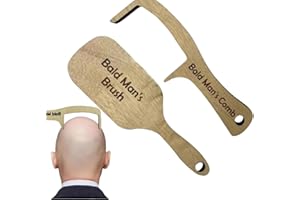 OKDANCE Bald Man Comb Joke Set, Funny Hairless Combing Brush Gag Gifts for Men, Humorous Toothless Combs Blad Mans Brush for Trick Friends Gift