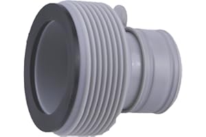 RUNADI Lot de 2 adaptateurs B pour piscine Intex - Raccorde les piscines jusqu'à 457 cm avec le tuyau à vis Intex pour les grands systèmes de filtration