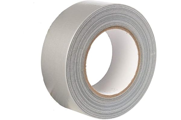 GTSE - Ruban adhésif toilé - Duct tape Gaffer Argenté - 48 mm x 50 m - 1 rouleau - résistant,imperméable - pour réparer,fixer,assembler,renforcer,étanchéifier