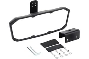 GOOFIT black UTV Motorboat Center Side Mirror reversing mirror Offroad Replacement For All terrain vehicle Dune Buggy beach buggy ATV UTV