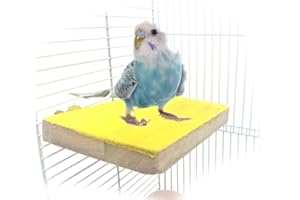 VOMONO Bird Perch Stand Platform Toy, Natural Wood Playground Paw Grinding for Pet Bird Parrot Macaw African Greys Budgies Parakeet Conure Hamster Gerbil Rat Mouse Cage Accessories Stands Exercise Toy
