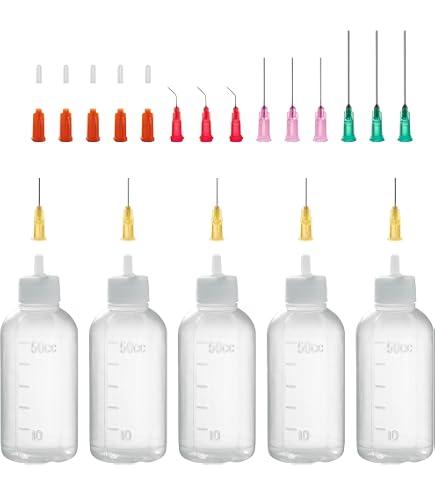Lot De 18 Flacons Doseurs Souples - 30/60/120ml - Bouchons à Bec Rouge - Inclus Entonnoirs Et étiquettes