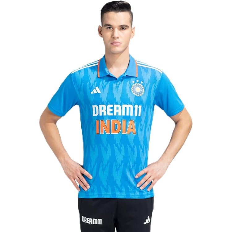 India Cricket T20I - Maglia Blu Scuro E Arancione - Foto 13