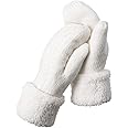 Women Gloves Mittens,Winter Warm Gloves Heat Weaver Cable Knit, Women Gloves Heat Holders Ladies Thick Fleece Lined Insulated Warm Knitted Winter Thermal Mittens for Christmas Birthday Gift(1Pair)