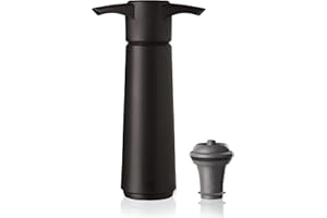 Vacu Vin Pompa Salvavino con 1 Tappo per Il Vuoto - Nero