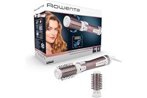 Rowenta Warmluftbürste CF9540 Brush Activ Premium Care | Mit Naturborsten | Kaschmir-Keratin-Beschichtung | 2 Bürstaufsätze i