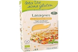 Ma Vie Sans luten Lasagnes aux Lentilles Jaunes - Bio - 250 g - 1 Unité